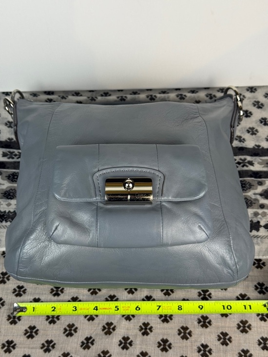 COACH Kristin Hobo Shoulder Bag | Style 14783 | Slate Gray | Silver Hardware - Picture 11 of 13